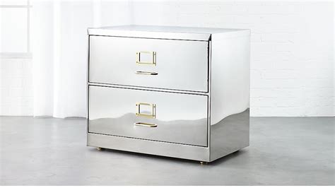 https www.cb2.com small-stainless-steel-file-cabinet s528219|modern filing cabinets.